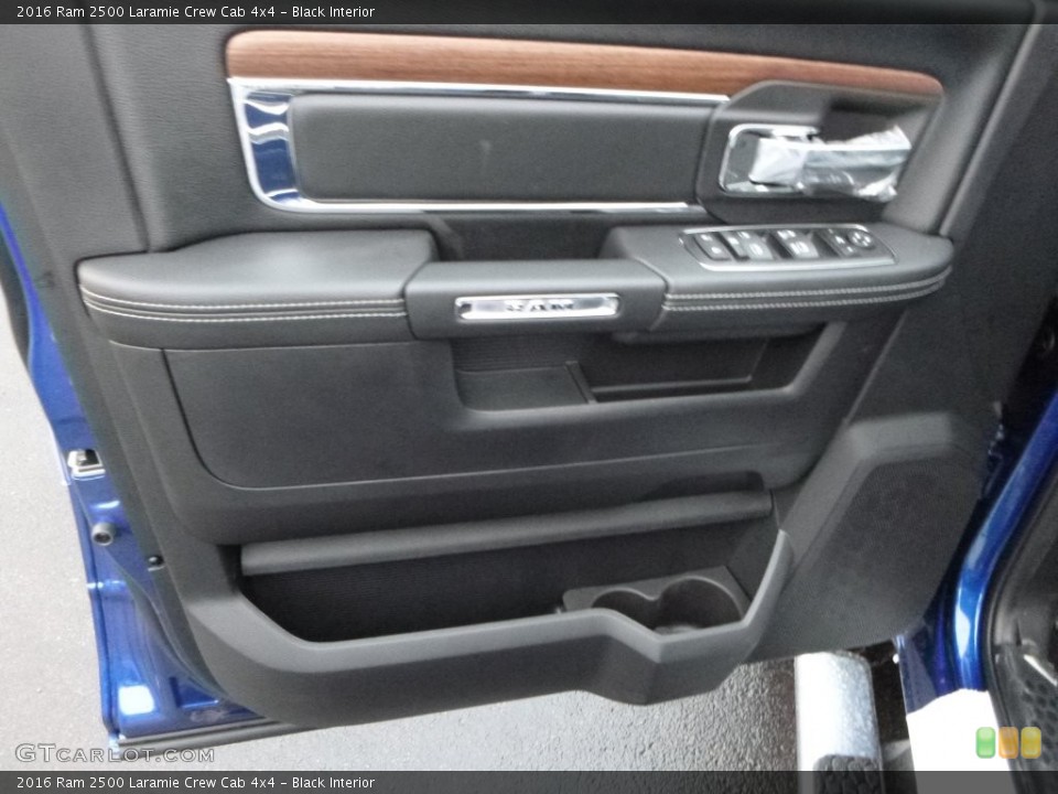 Black Interior Door Panel for the 2016 Ram 2500 Laramie Crew Cab 4x4 #108623798