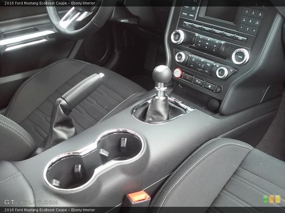 Ebony Interior Transmission for the 2016 Ford Mustang EcoBoost Coupe #108624366