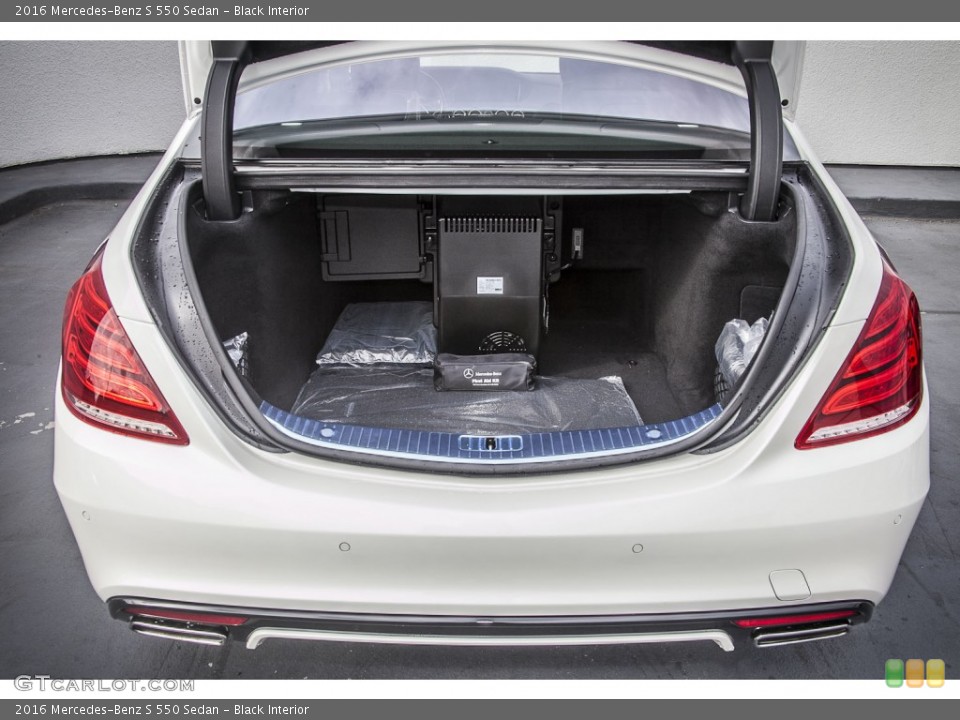 Black Interior Trunk for the 2016 Mercedes-Benz S 550 Sedan #108624803