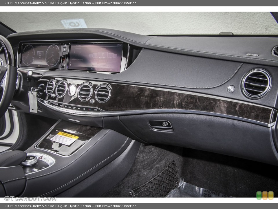 Nut Brown/Black Interior Dashboard for the 2015 Mercedes-Benz S 550e Plug-In Hybrid Sedan #108625280