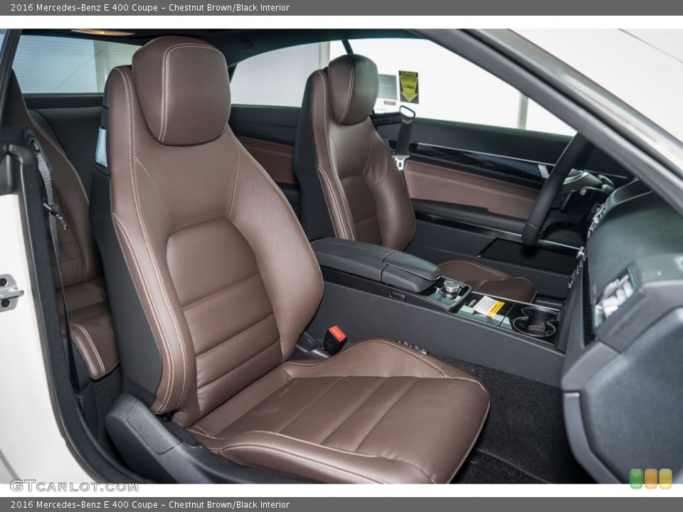 Chestnut Brown/Black Interior Photo for the 2016 Mercedes-Benz E 400 Coupe #108627290