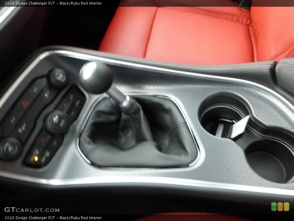 Black/Ruby Red Interior Transmission for the 2016 Dodge Challenger R/T #108627302