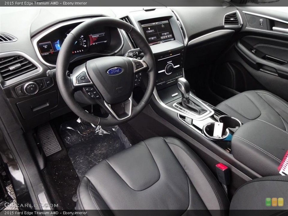 Ebony Interior Prime Interior for the 2015 Ford Edge Titanium AWD #108629267