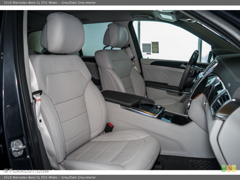 Grey/Dark Grey Interior Front Seat for the 2016 Mercedes-Benz GL 550 4Matic #108629317