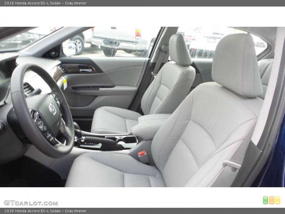 Gray Interior Front Seat for the 2016 Honda Accord EX-L Sedan #108634028