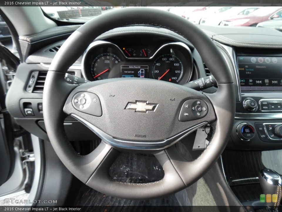 Jet Black Interior Steering Wheel for the 2016 Chevrolet Impala LT #108634394
