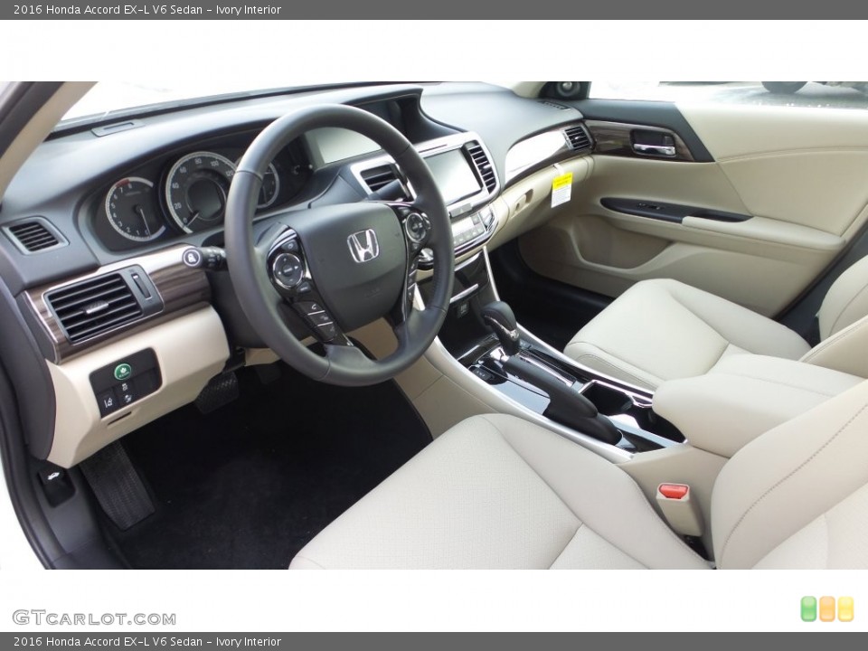 Ivory Interior Prime Interior for the 2016 Honda Accord EX-L V6 Sedan #108634541