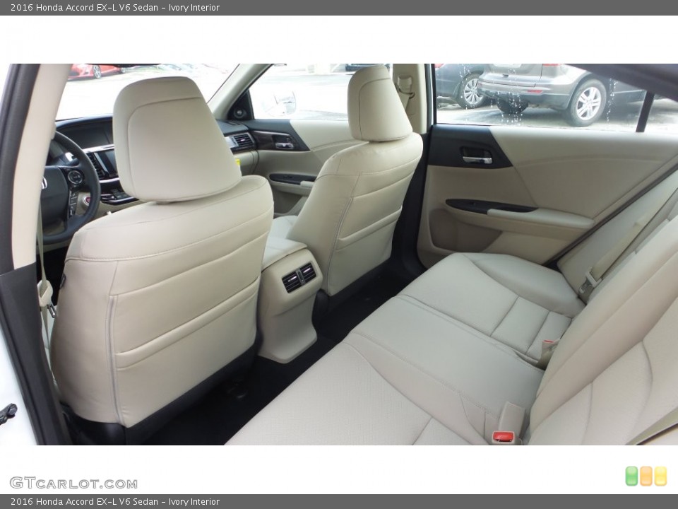 Ivory Interior Rear Seat for the 2016 Honda Accord EX-L V6 Sedan #108634580