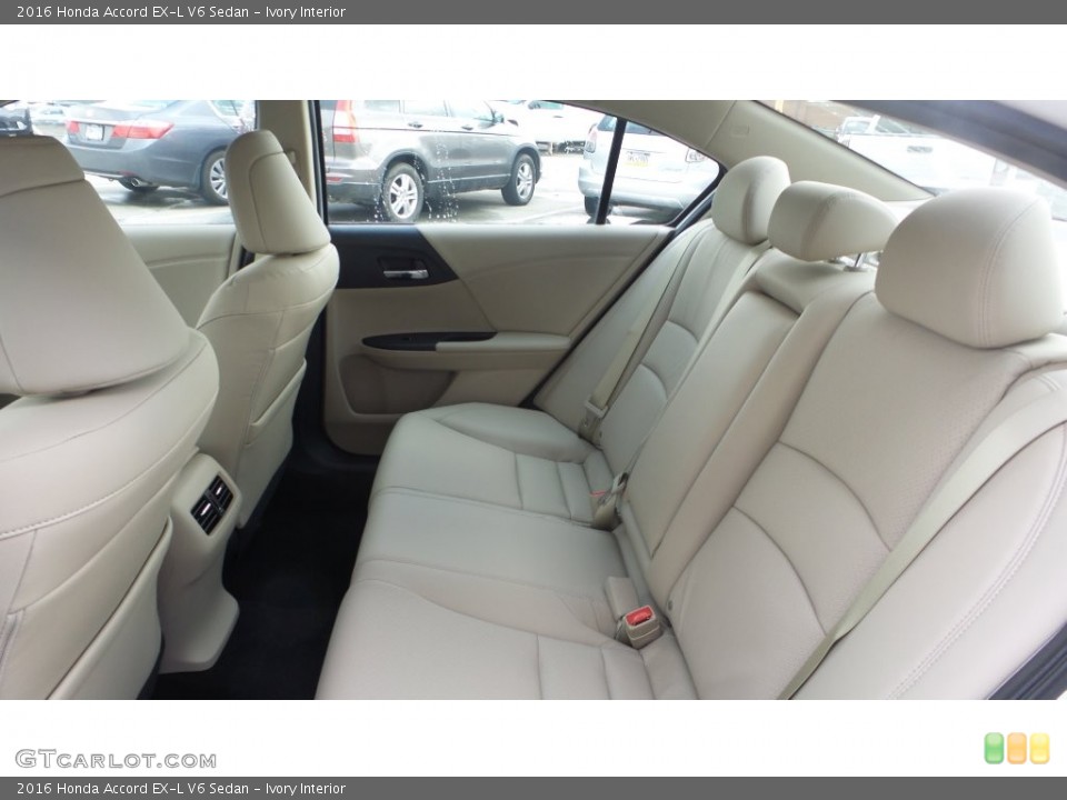 Ivory Interior Rear Seat For The 2016 Honda Accord Ex L V6