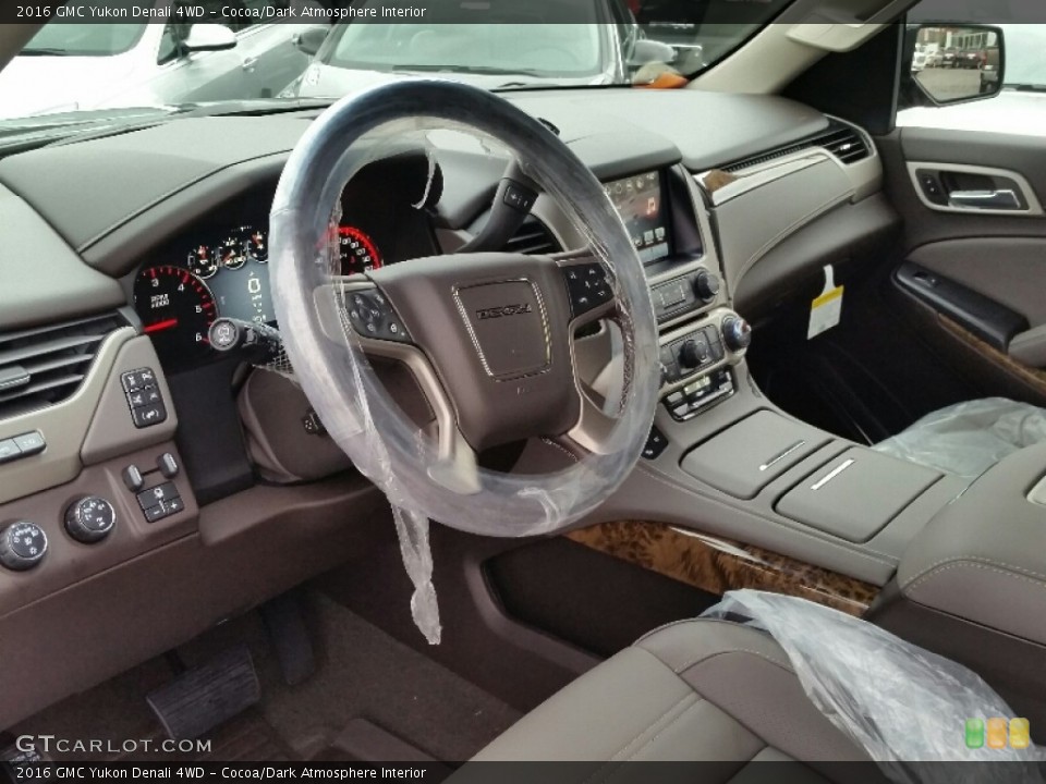 Cocoa/Dark Atmosphere 2016 GMC Yukon Interiors