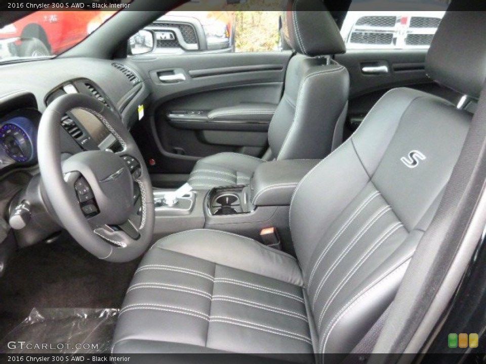 Black Interior Front Seat for the 2016 Chrysler 300 S AWD #108644151
