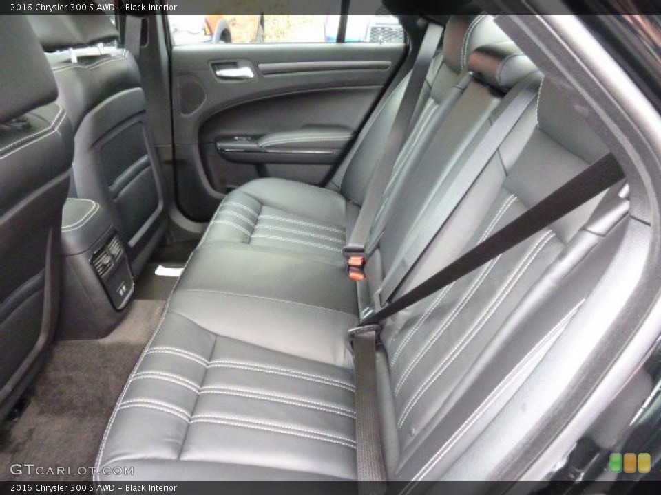 Black Interior Rear Seat for the 2016 Chrysler 300 S AWD #108644175