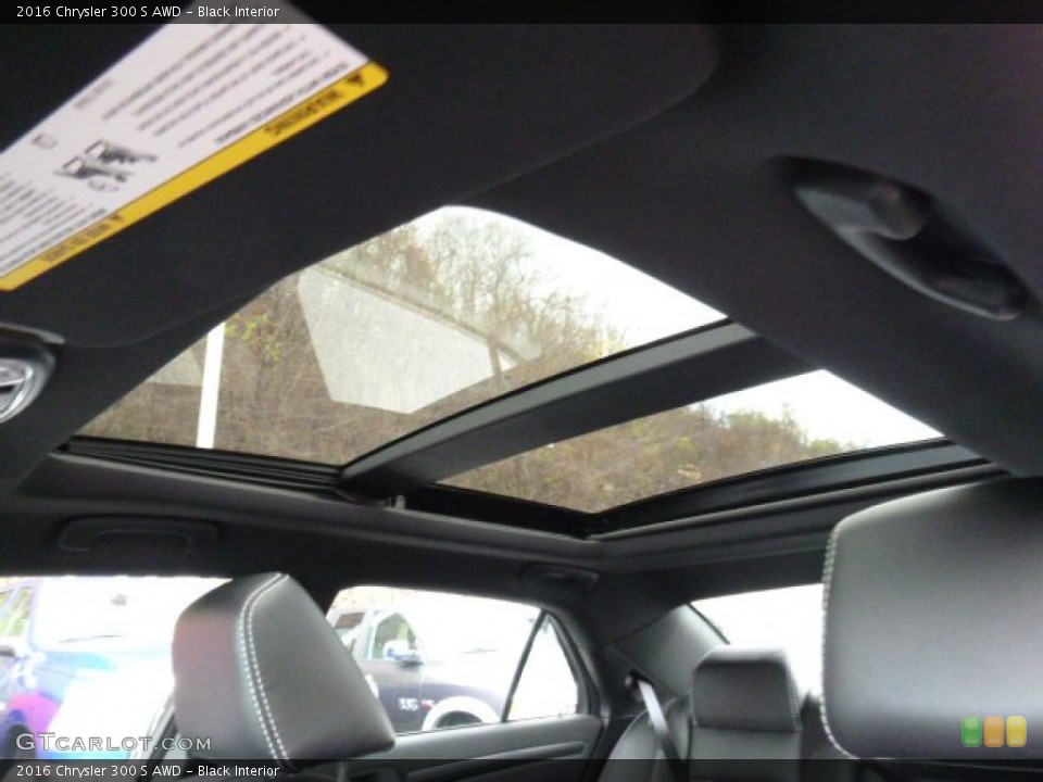 Black Interior Sunroof for the 2016 Chrysler 300 S AWD #108644340