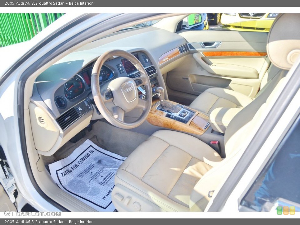 Beige Interior Photo for the 2005 Audi A6 3.2 quattro Sedan #108658338
