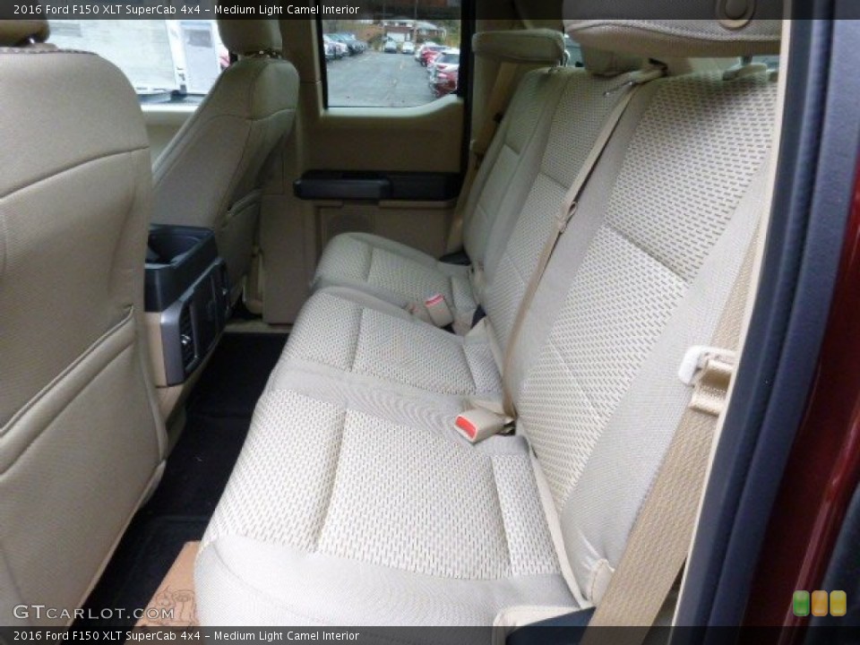 Medium Light Camel Interior Rear Seat for the 2016 Ford F150 XLT SuperCab 4x4 #108659486