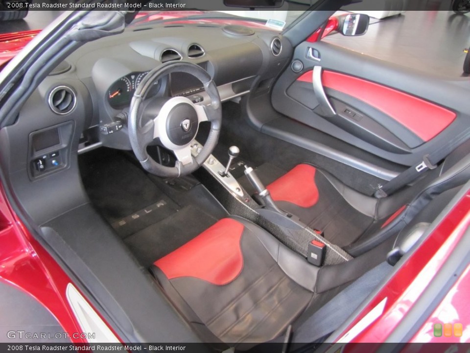 Black 2008 Tesla Roadster Interiors