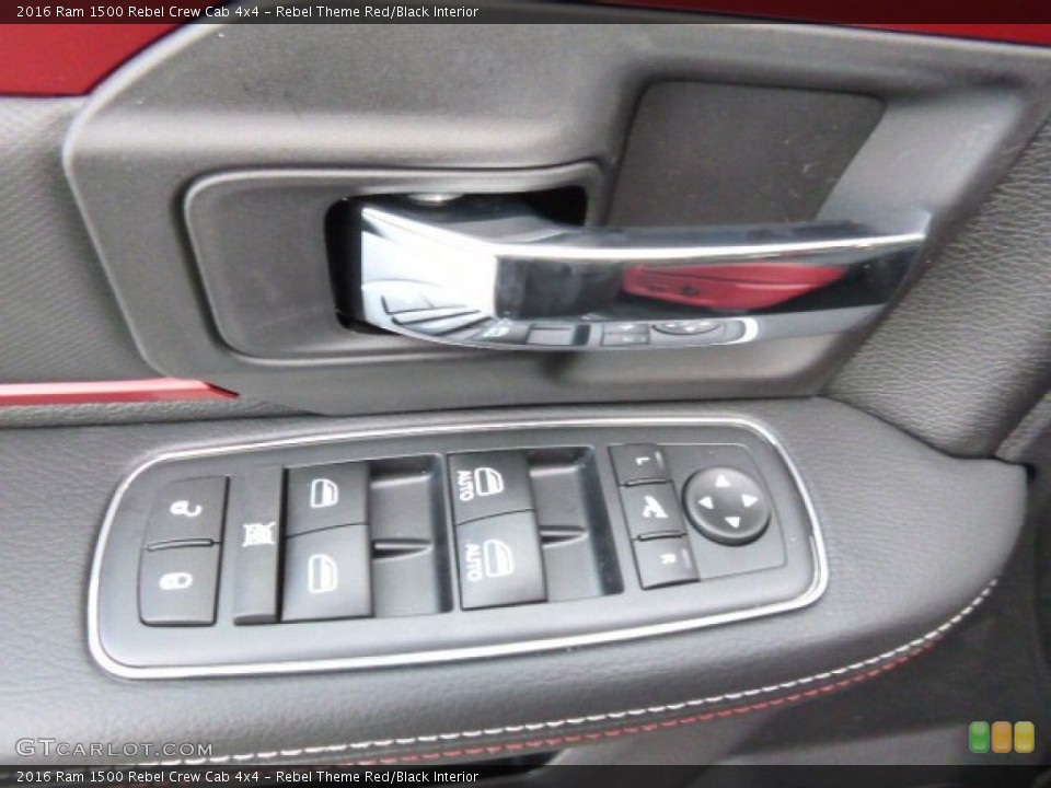 Rebel Theme Red/Black Interior Controls for the 2016 Ram 1500 Rebel Crew Cab 4x4 #108671121