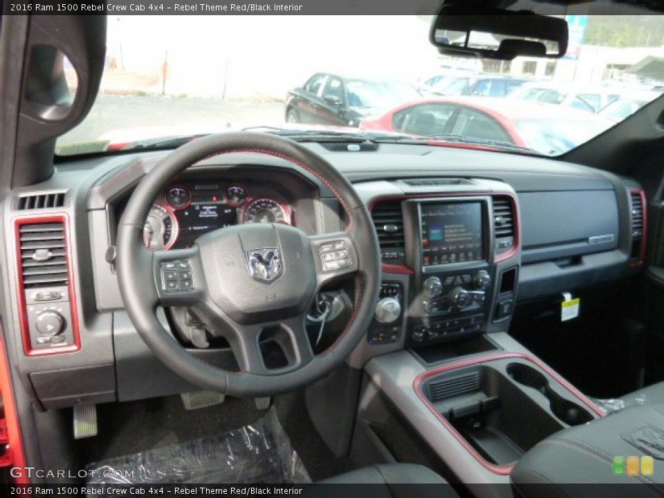 Rebel Theme Red/Black Interior Prime Interior for the 2016 Ram 1500 Rebel Crew Cab 4x4 #108671313