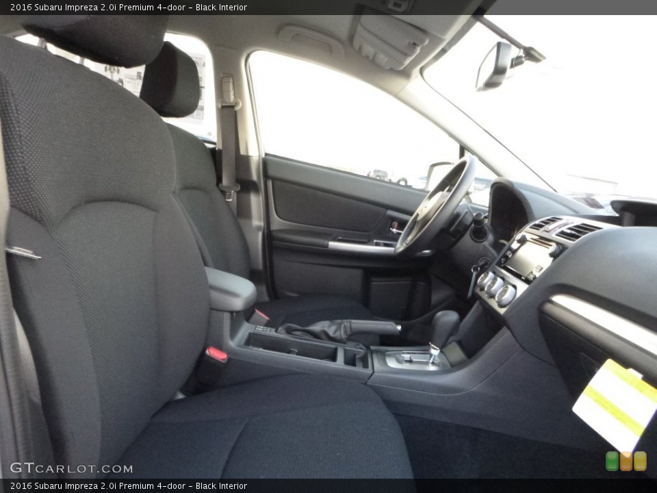 Black Interior Front Seat for the 2016 Subaru Impreza 2.0i Premium 4-door #108678250