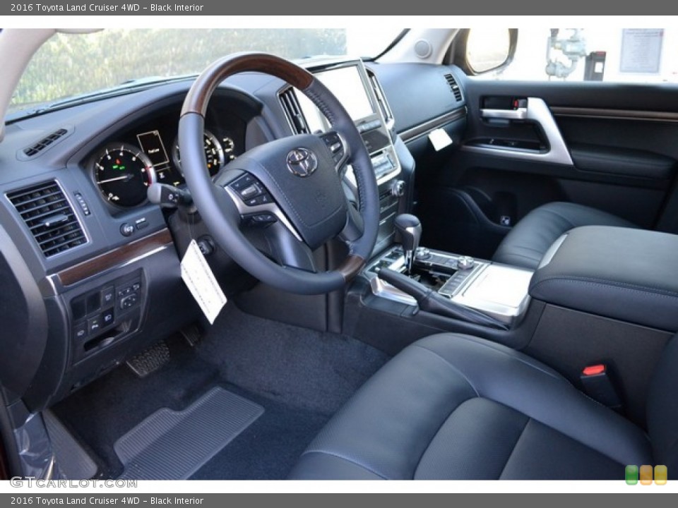 Black Interior Prime Interior for the 2016 Toyota Land Cruiser 4WD #108678256