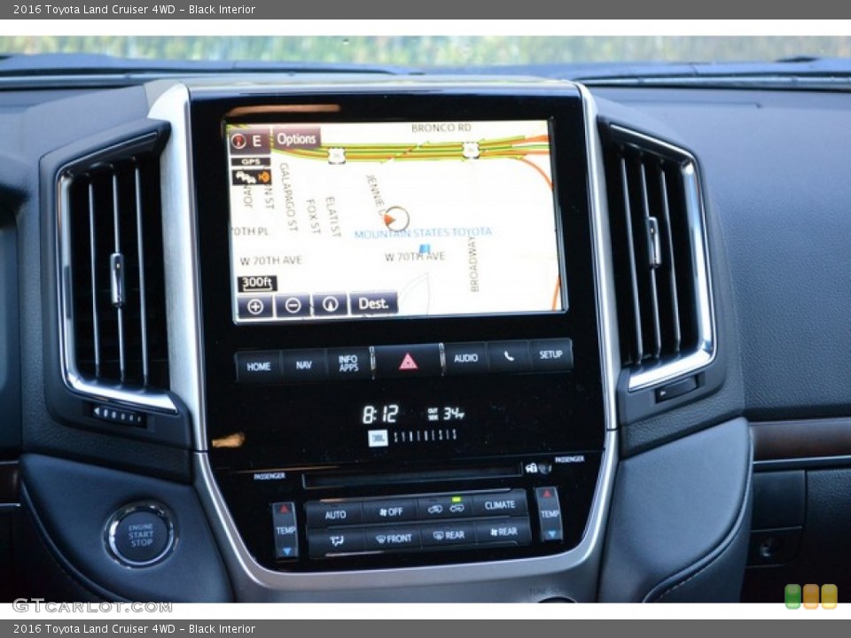 Black Interior Controls for the 2016 Toyota Land Cruiser 4WD #108678292