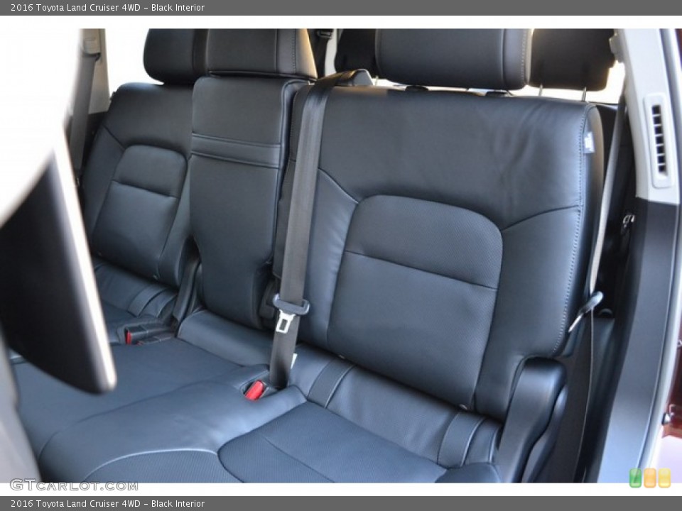 Black Interior Rear Seat for the 2016 Toyota Land Cruiser 4WD #108678328