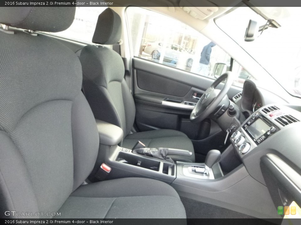 Black Interior Front Seat for the 2016 Subaru Impreza 2.0i Premium 4-door #108678742