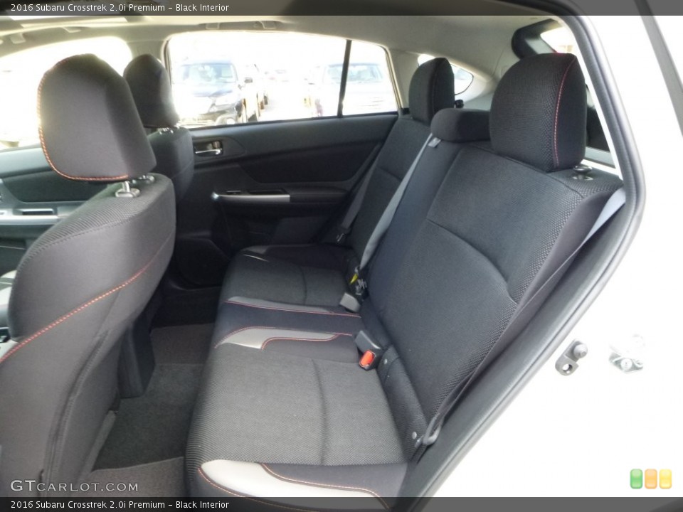 Black Interior Rear Seat for the 2016 Subaru Crosstrek 2.0i Premium #108681034