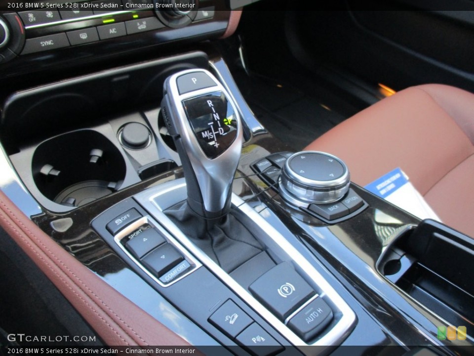 Cinnamon Brown Interior Transmission for the 2016 BMW 5 Series 528i xDrive Sedan #108681301