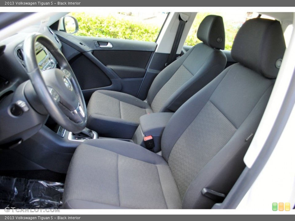 Black Interior Front Seat for the 2013 Volkswagen Tiguan S #108681400