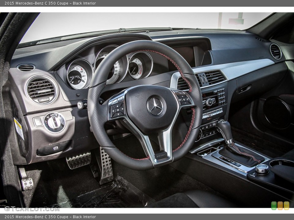 Black Interior Dashboard for the 2015 Mercedes-Benz C 350 Coupe #108706345