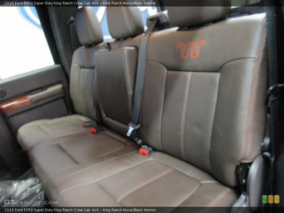 King Ranch Mesa/Black Interior Rear Seat for the 2016 Ford F350 Super Duty King Ranch Crew Cab 4x4 #108709451