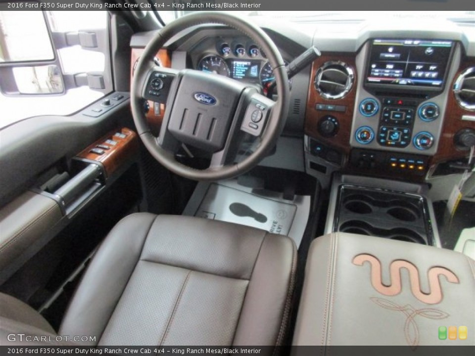 King Ranch Mesa/Black Interior Dashboard for the 2016 Ford F350 Super Duty King Ranch Crew Cab 4x4 #108709474