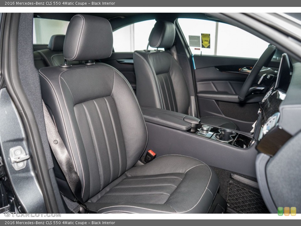Black Interior Front Seat for the 2016 Mercedes-Benz CLS 550 4Matic Coupe #108709550