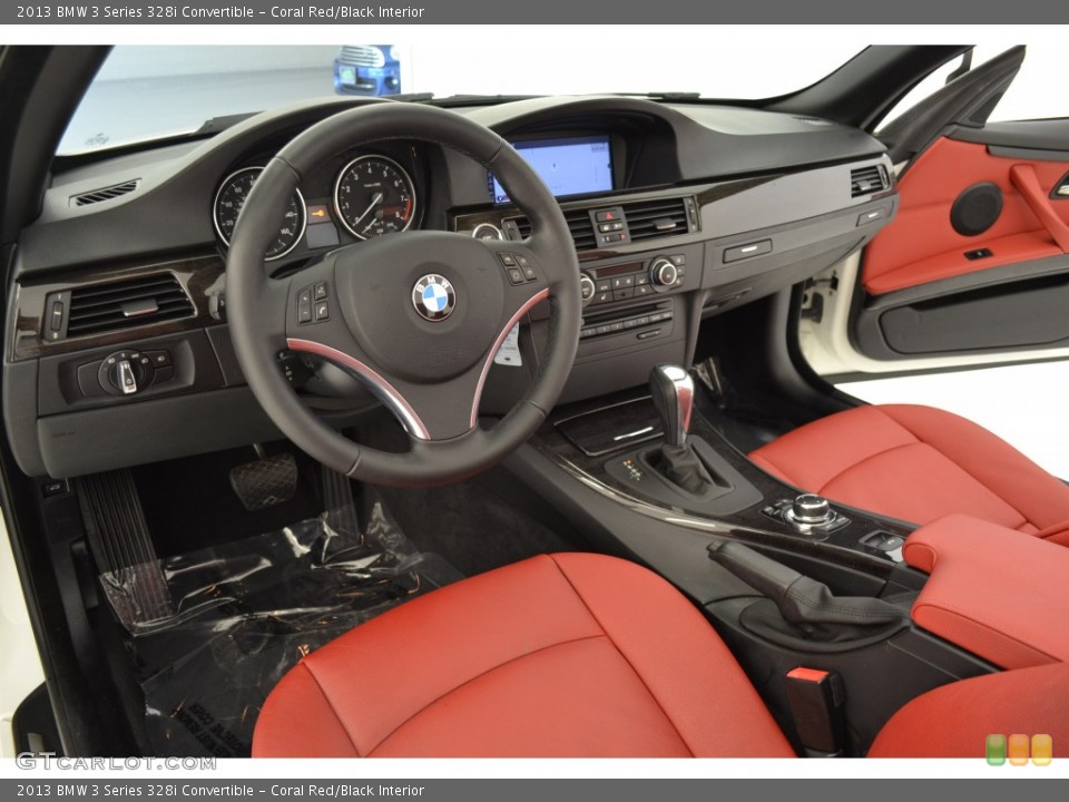 Coral Red/Black Interior Photo for the 2013 BMW 3 Series 328i Convertible #108718658