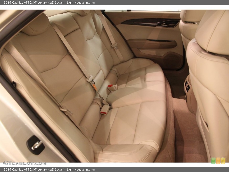 Light Neutral Interior Rear Seat for the 2016 Cadillac ATS 2.0T Luxury AWD Sedan #108736436