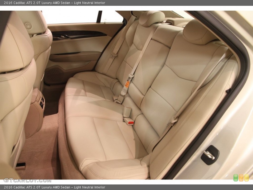 Light Neutral Interior Rear Seat for the 2016 Cadillac ATS 2.0T Luxury AWD Sedan #108736460