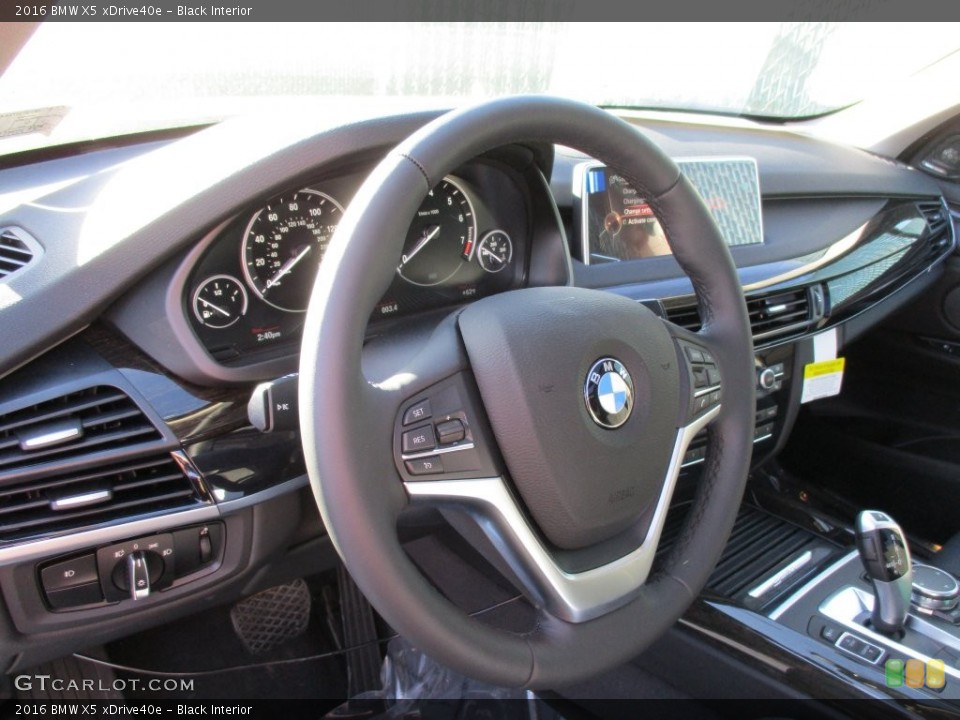 Black Interior Steering Wheel for the 2016 BMW X5 xDrive40e #108739628