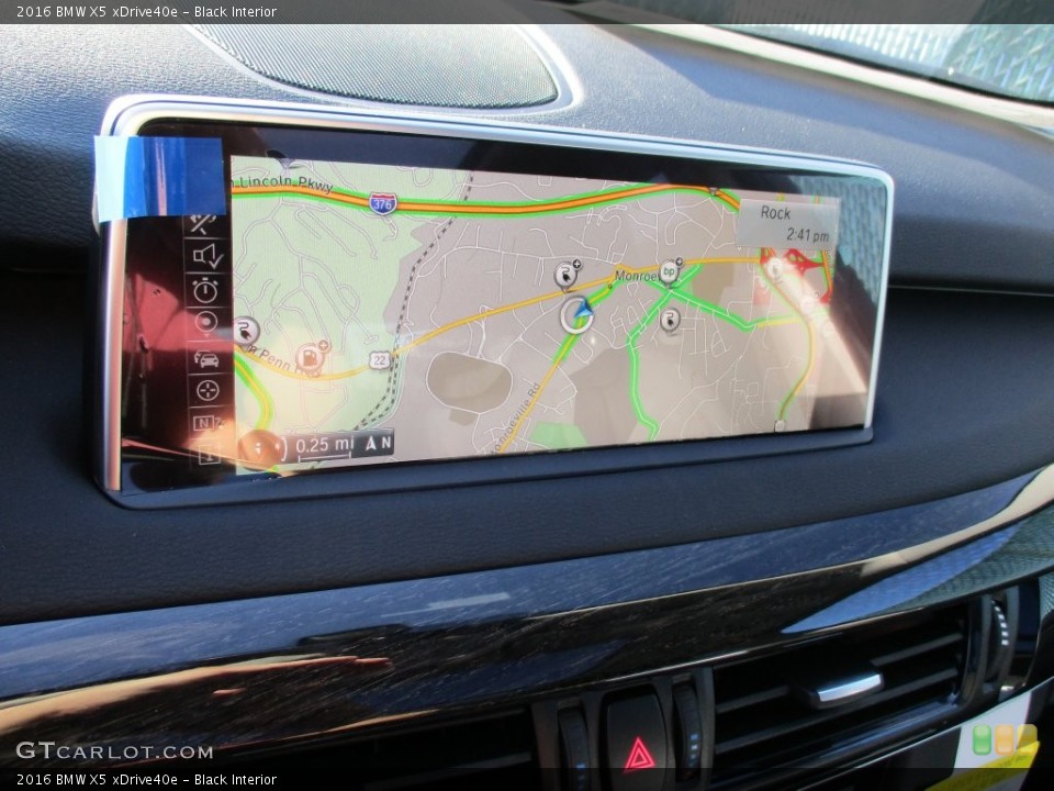 Black Interior Navigation for the 2016 BMW X5 xDrive40e #108739679