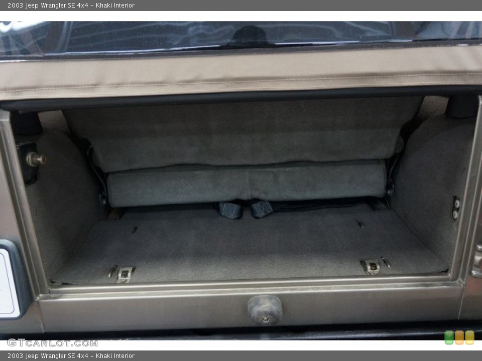Khaki Interior Trunk for the 2003 Jeep Wrangler SE 4x4 #108776089