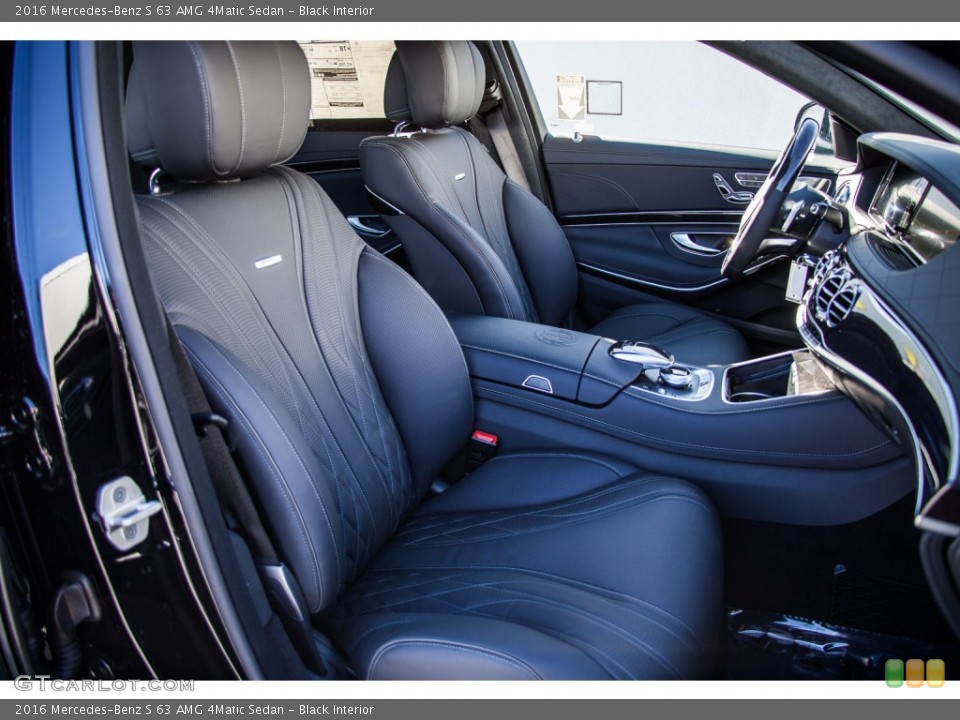 Black Interior Front Seat for the 2016 Mercedes-Benz S 63 AMG 4Matic Sedan #108779572