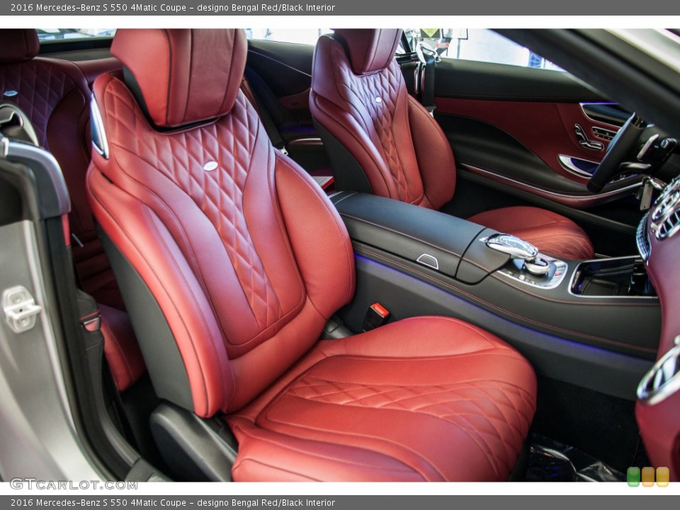 designo Bengal Red/Black Interior Photo for the 2016 Mercedes-Benz S 550 4Matic Coupe #108780373