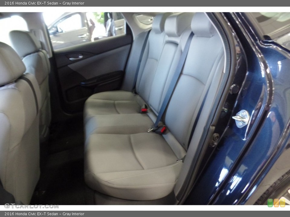 Gray Interior Rear Seat for the 2016 Honda Civic EX-T Sedan #108783595