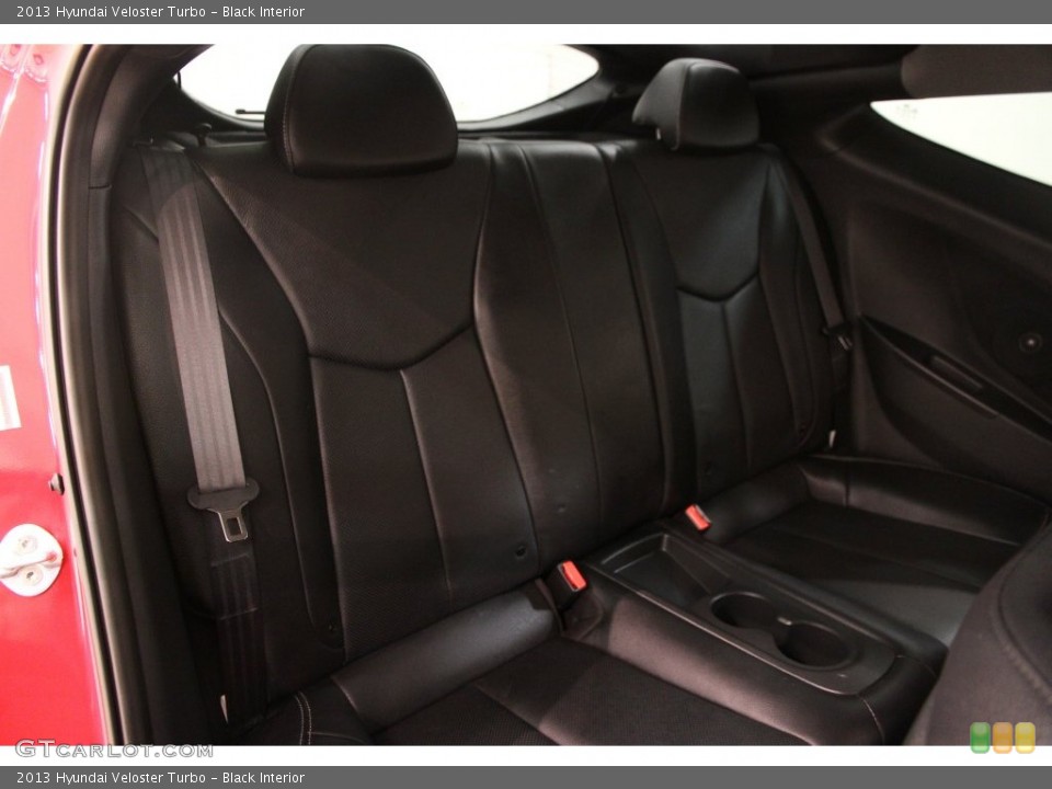 Black Interior Rear Seat for the 2013 Hyundai Veloster Turbo #108788128