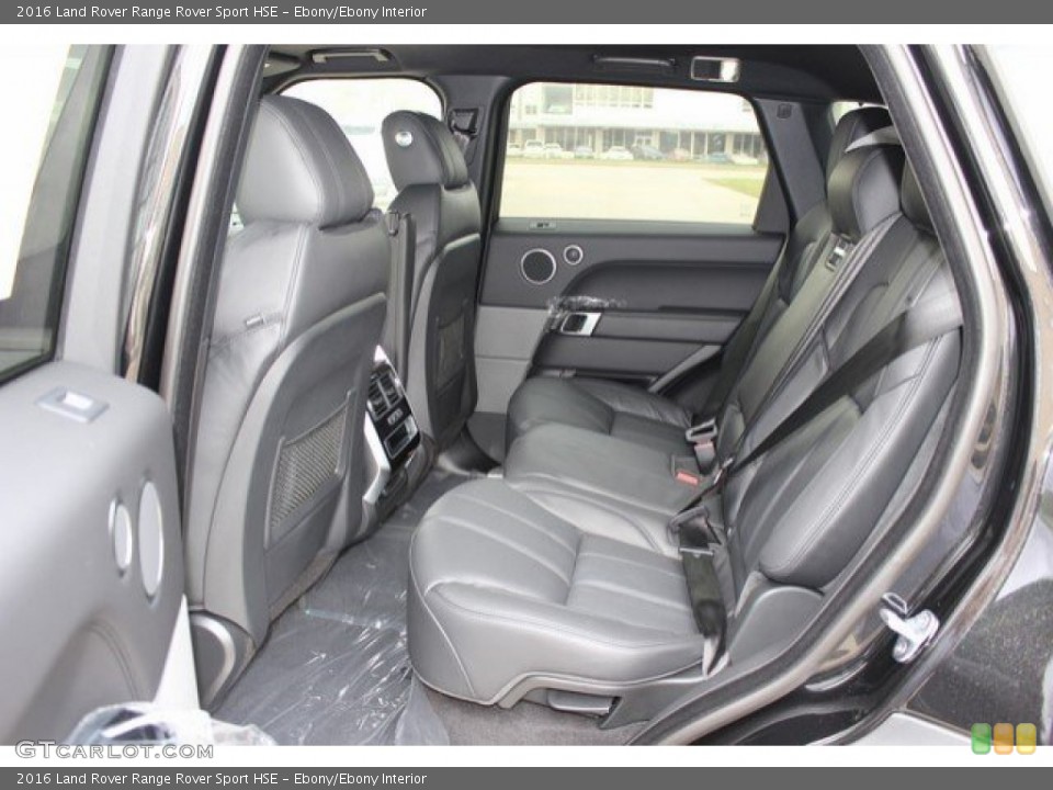 Ebony/Ebony Interior Rear Seat for the 2016 Land Rover Range Rover Sport HSE #108791011