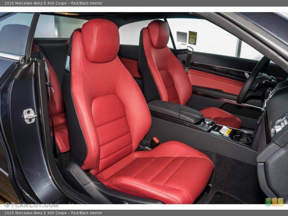 Red/Black Interior Photo for the 2016 Mercedes-Benz E 400 Coupe #108795997