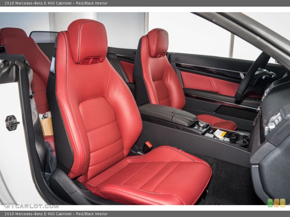 Red/Black Interior Photo for the 2016 Mercedes-Benz E 400 Cabriolet #108796407