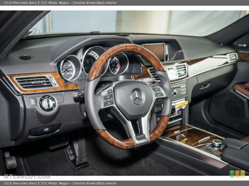 Chestnut Brown/Black Interior Dashboard for the 2016 Mercedes-Benz E 350 4Matic Wagon #108797358
