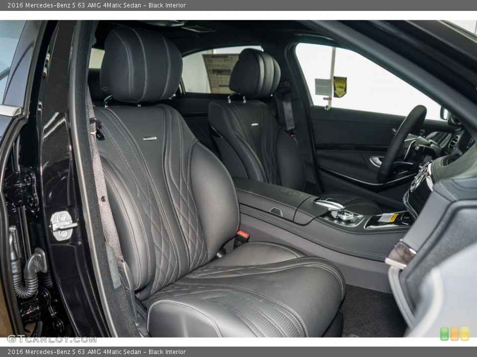 Black Interior Front Seat for the 2016 Mercedes-Benz S 63 AMG 4Matic Sedan #108799305