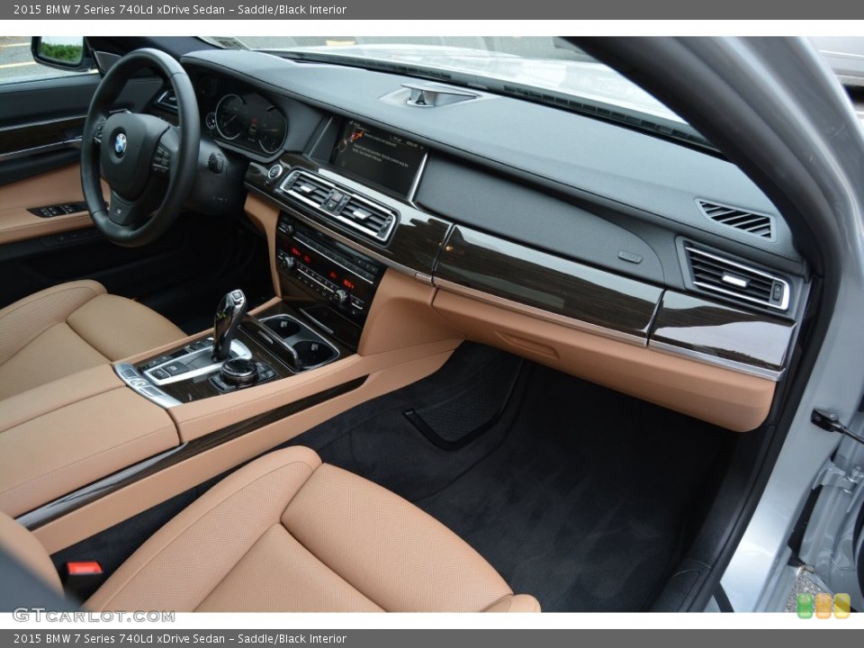 Saddle/Black Interior Photo for the 2015 BMW 7 Series 740Ld xDrive Sedan #108799725